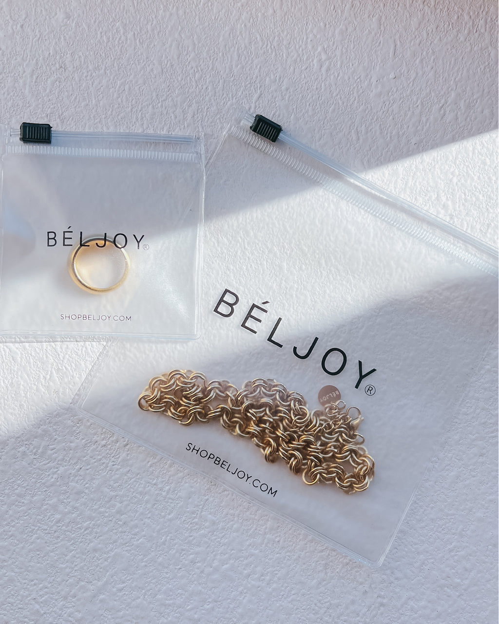 Set of Beljoy Jewelry Zip Bags || Choose Size