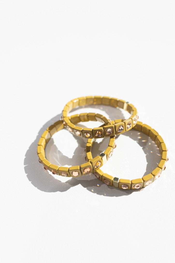 Sylvie Gemstone Bracelet || Choose Color