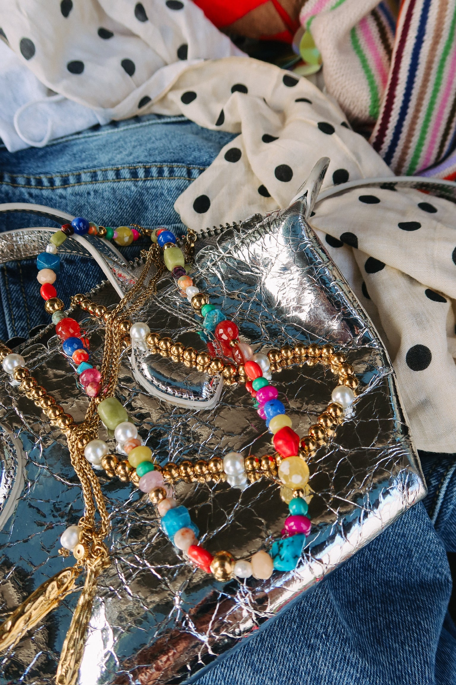Opulent Pearl Beaded Necklace