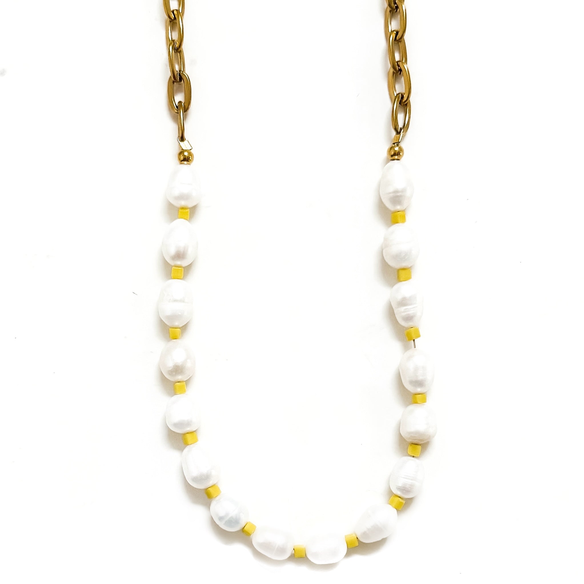 Isla Beaded Pearl Necklace || Choose Color