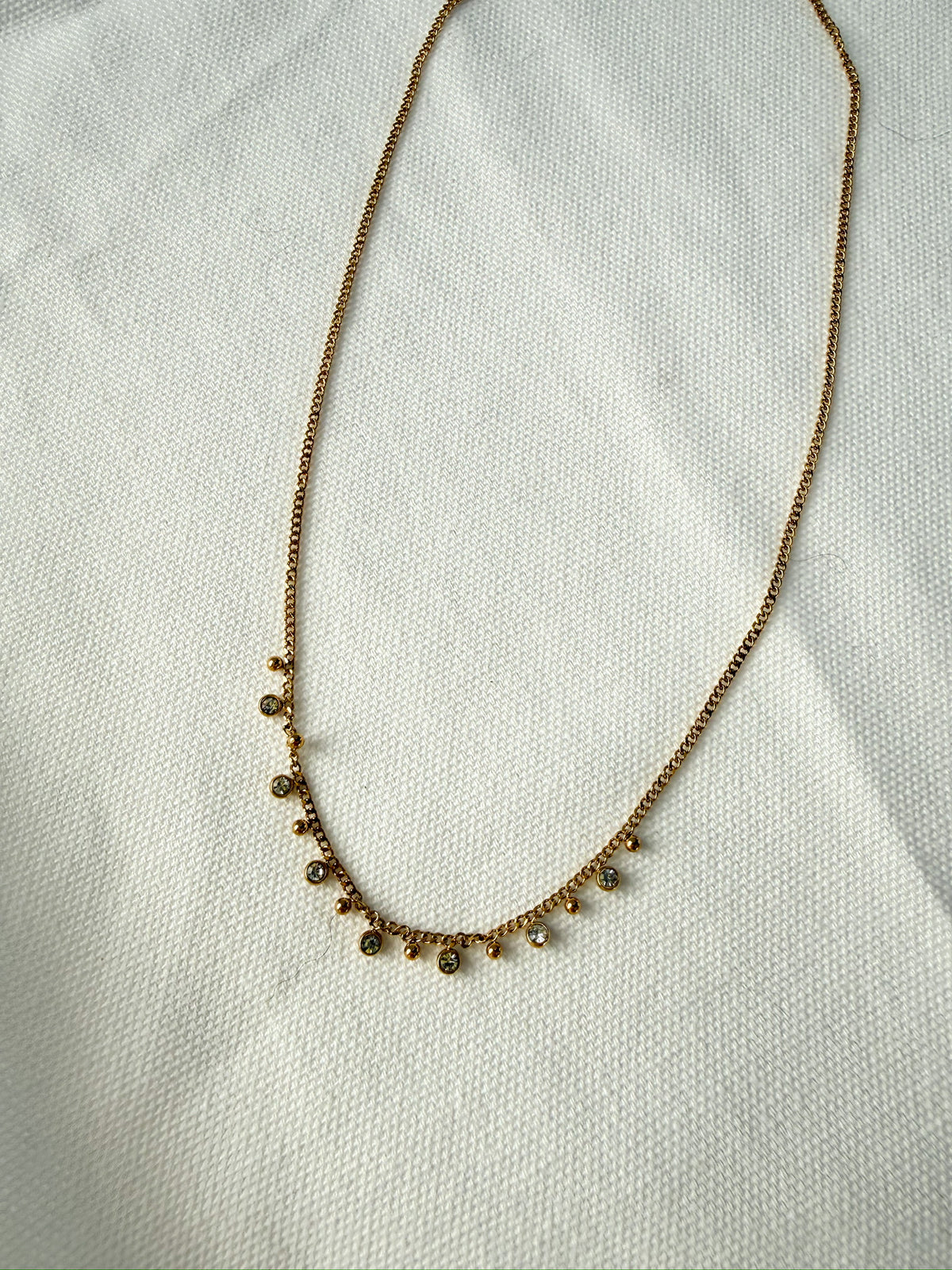 Maisie Dainty Crystal Necklace