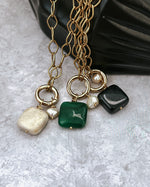 Jaylene Long Charm Necklace || Choose Color