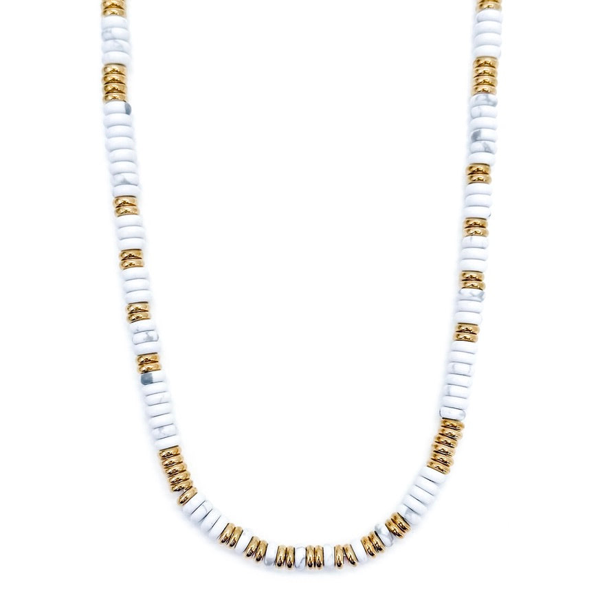Joan Multi Color Beaded Stone Necklace || Choose Color