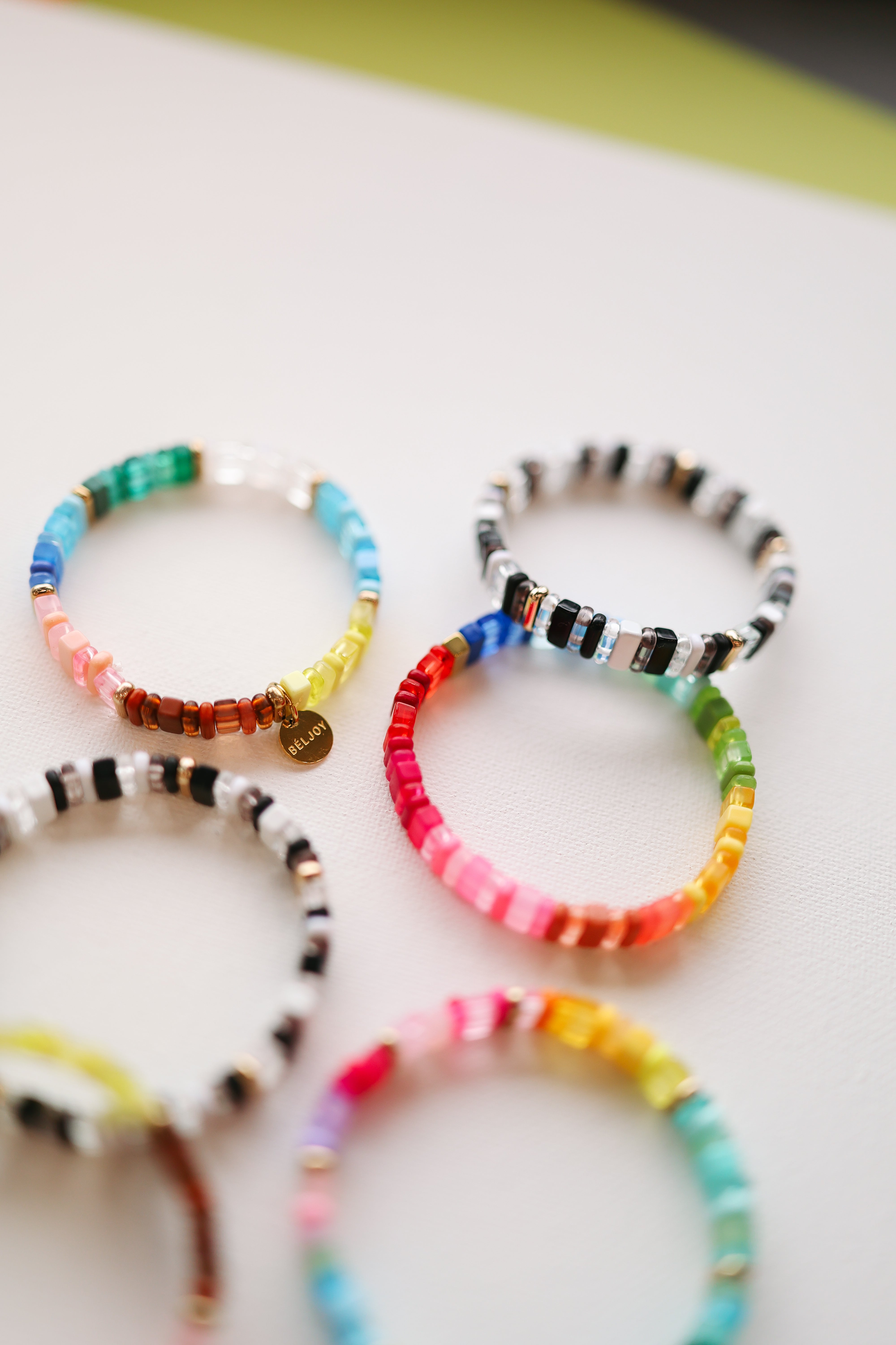 Belly Tile Beaded Bracelet || Choose Color