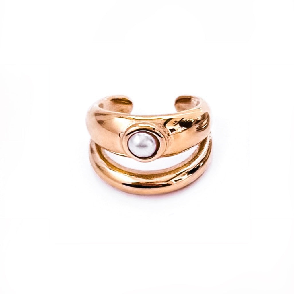 Edie Pearl Double Ear Cuff