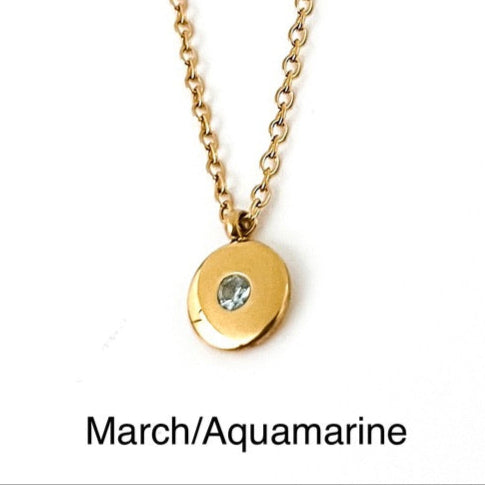 Birthstone Necklace || Choose Month