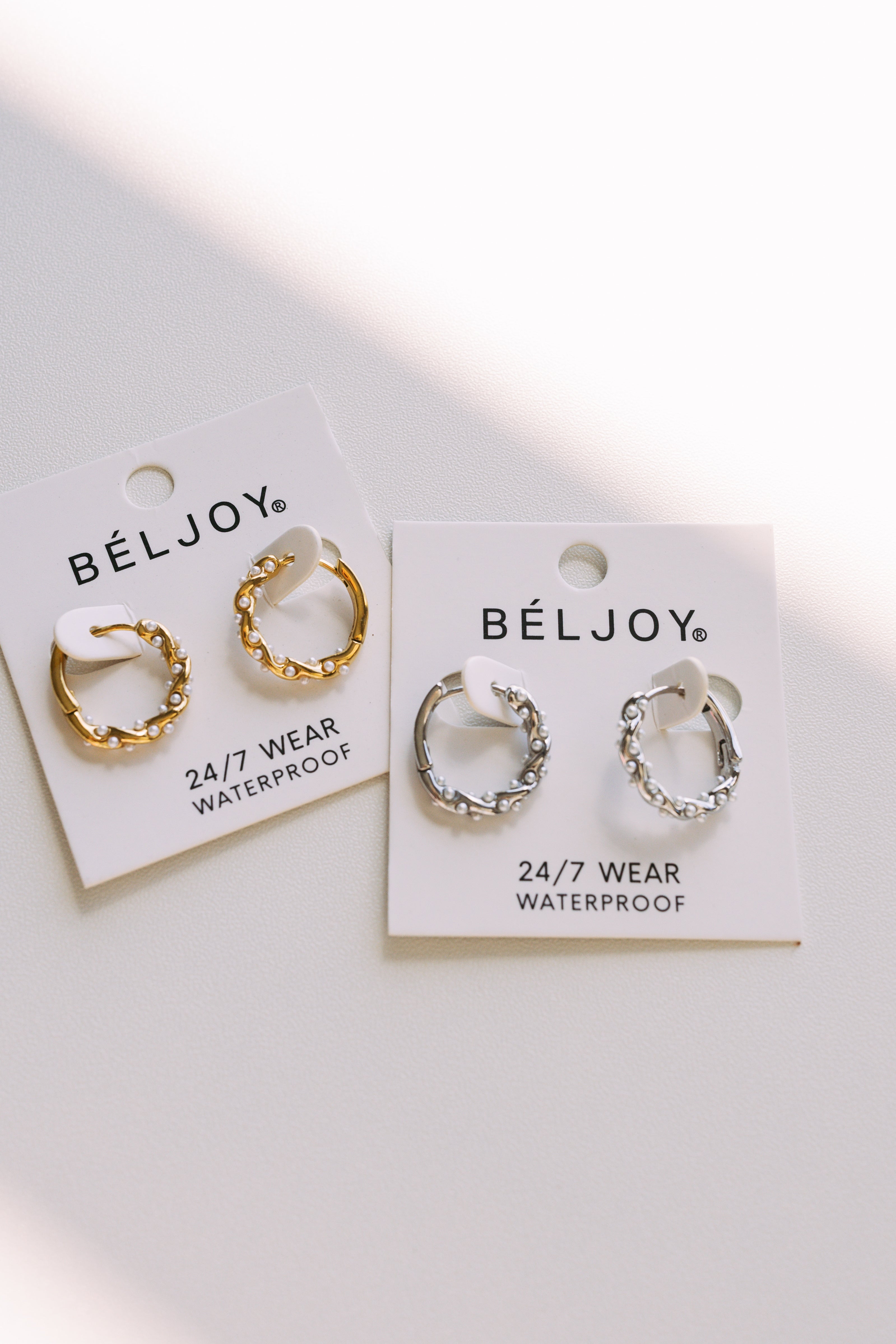 Ellie Pearl Hoops || Choose Color
