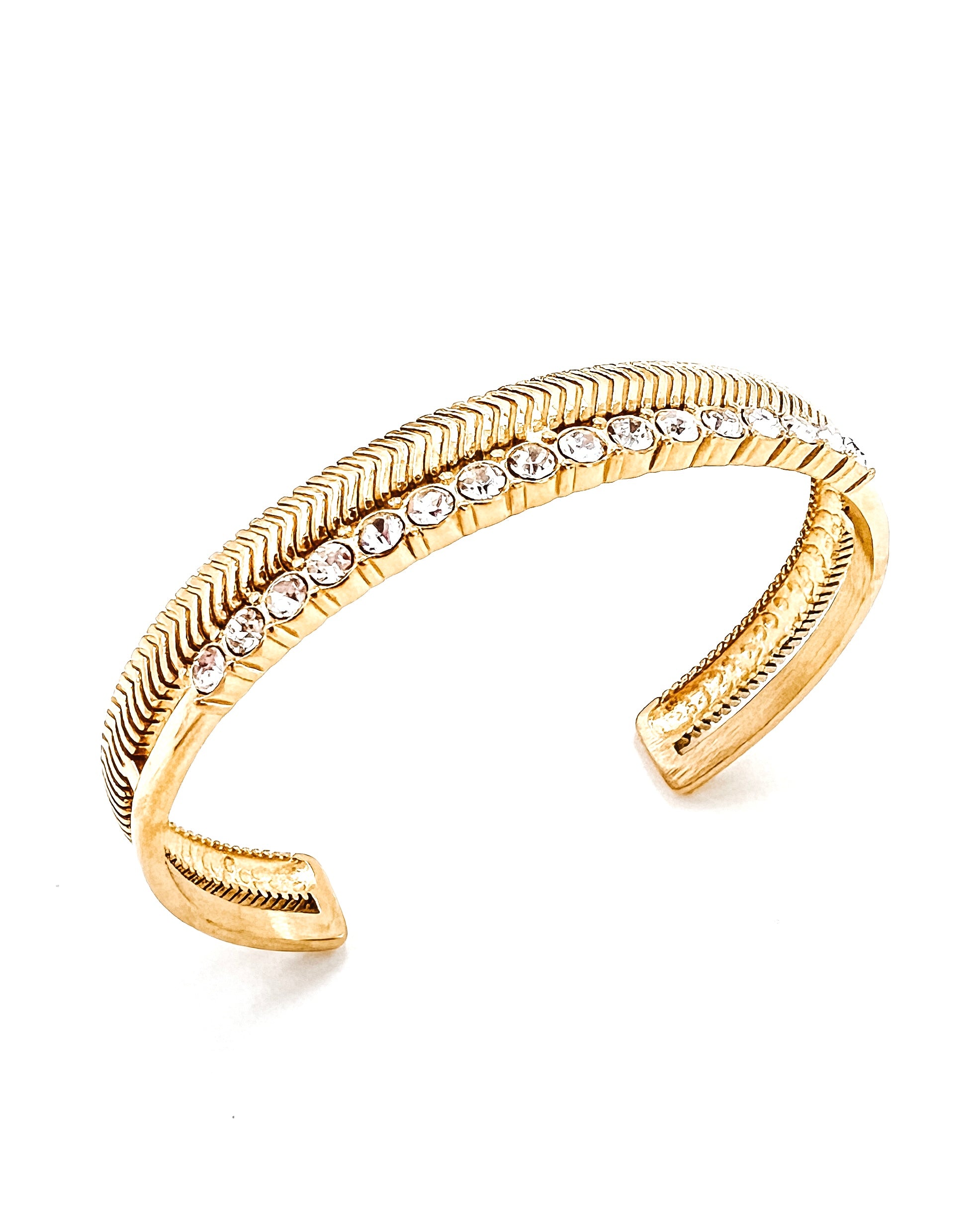 Brewer Crystal Cuff Bracelet || Choose Color