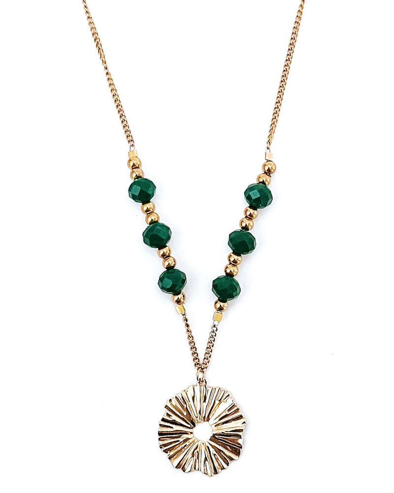 Gabs Green Beaded Necklace