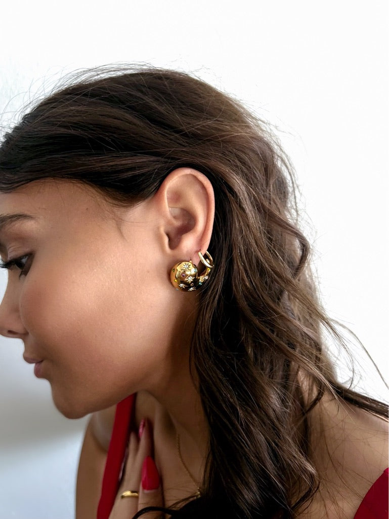 Etana Gemstone Stud Earrings