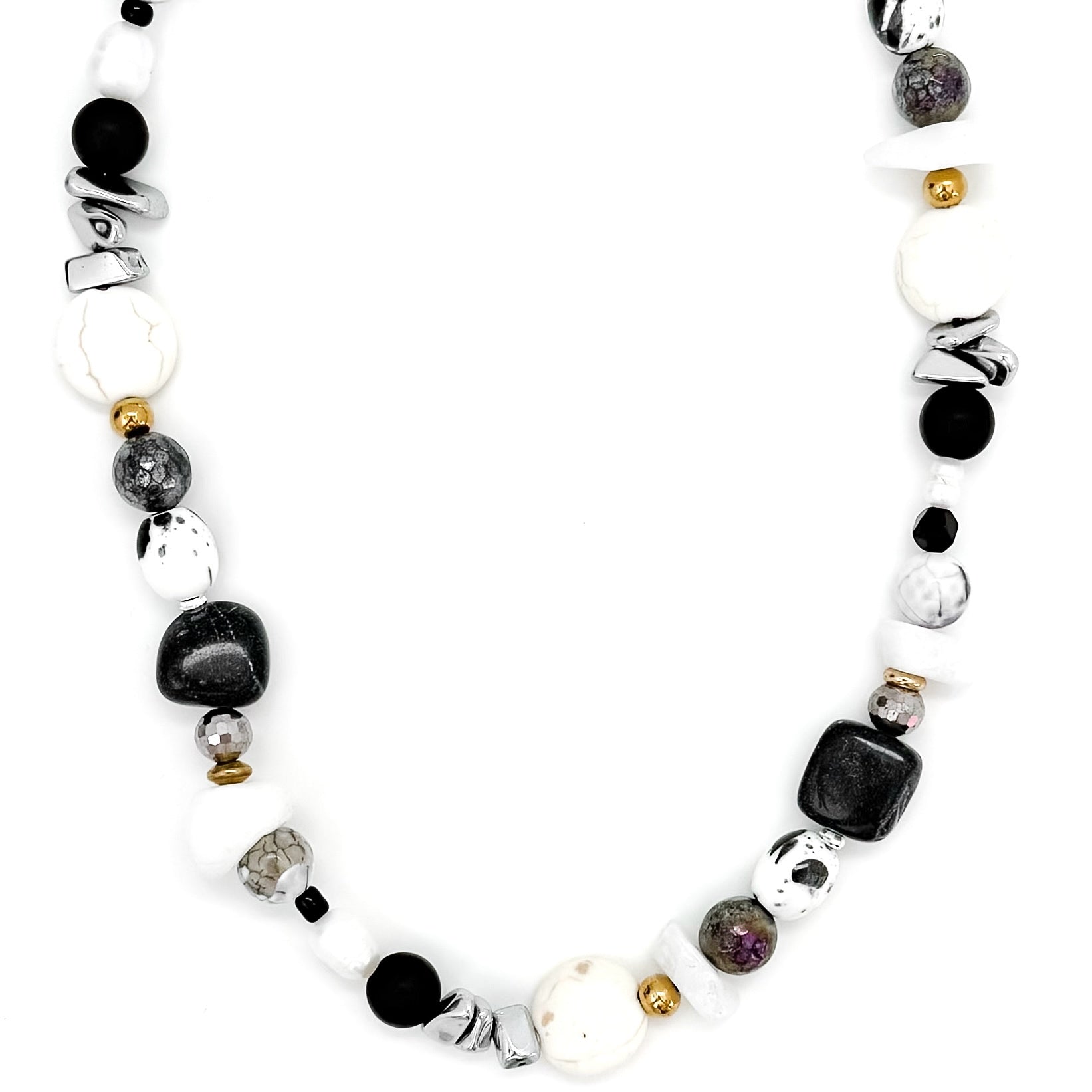 Stevie Neutral Beaded Necklace