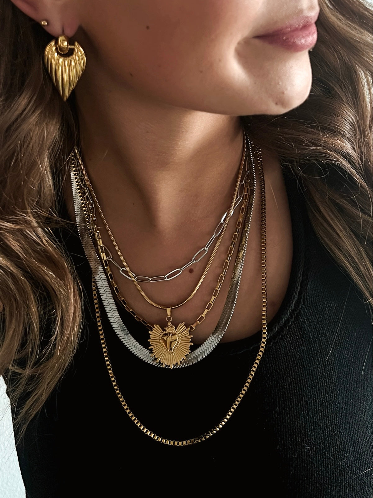 Mittie Gold Chain Necklace || Choose Length