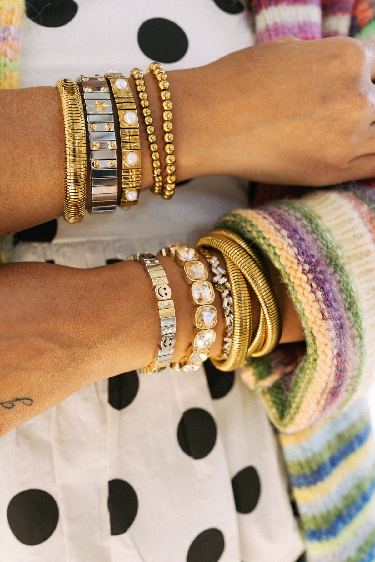Lulu Stretch Bracelet - Smiley Face