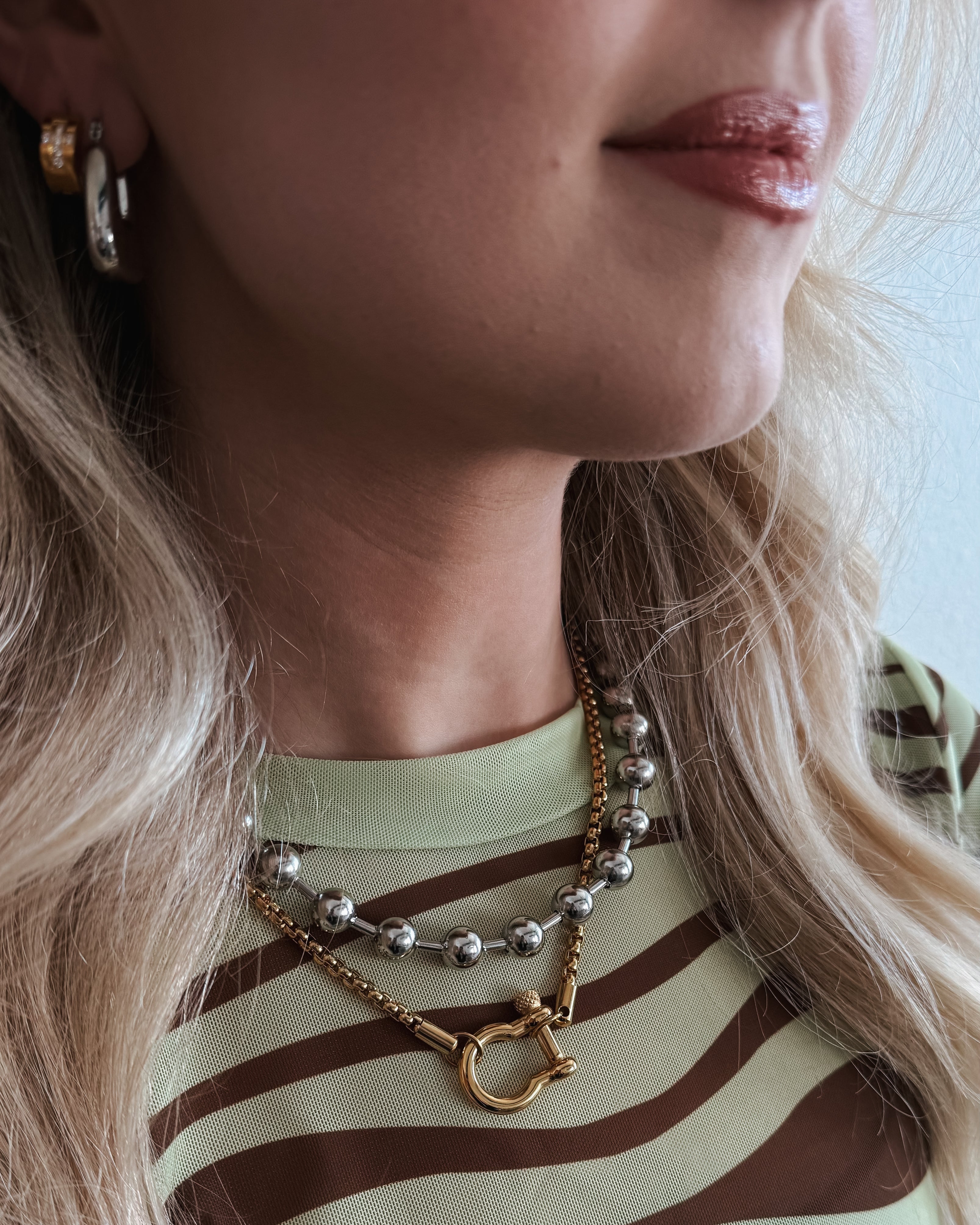 Jerra Screw Toggle Necklace