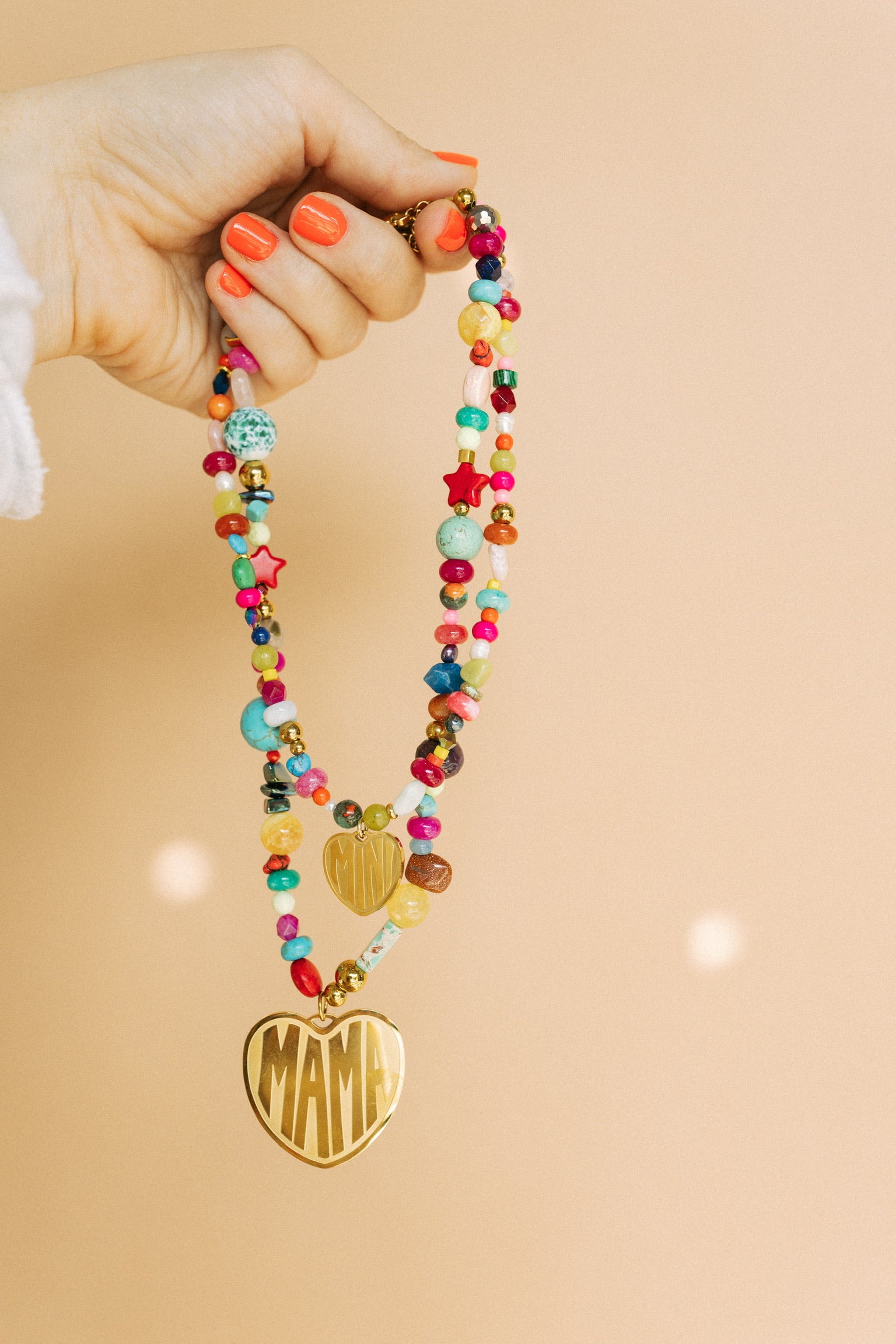 For The Moms Beaded Necklace - MAMA