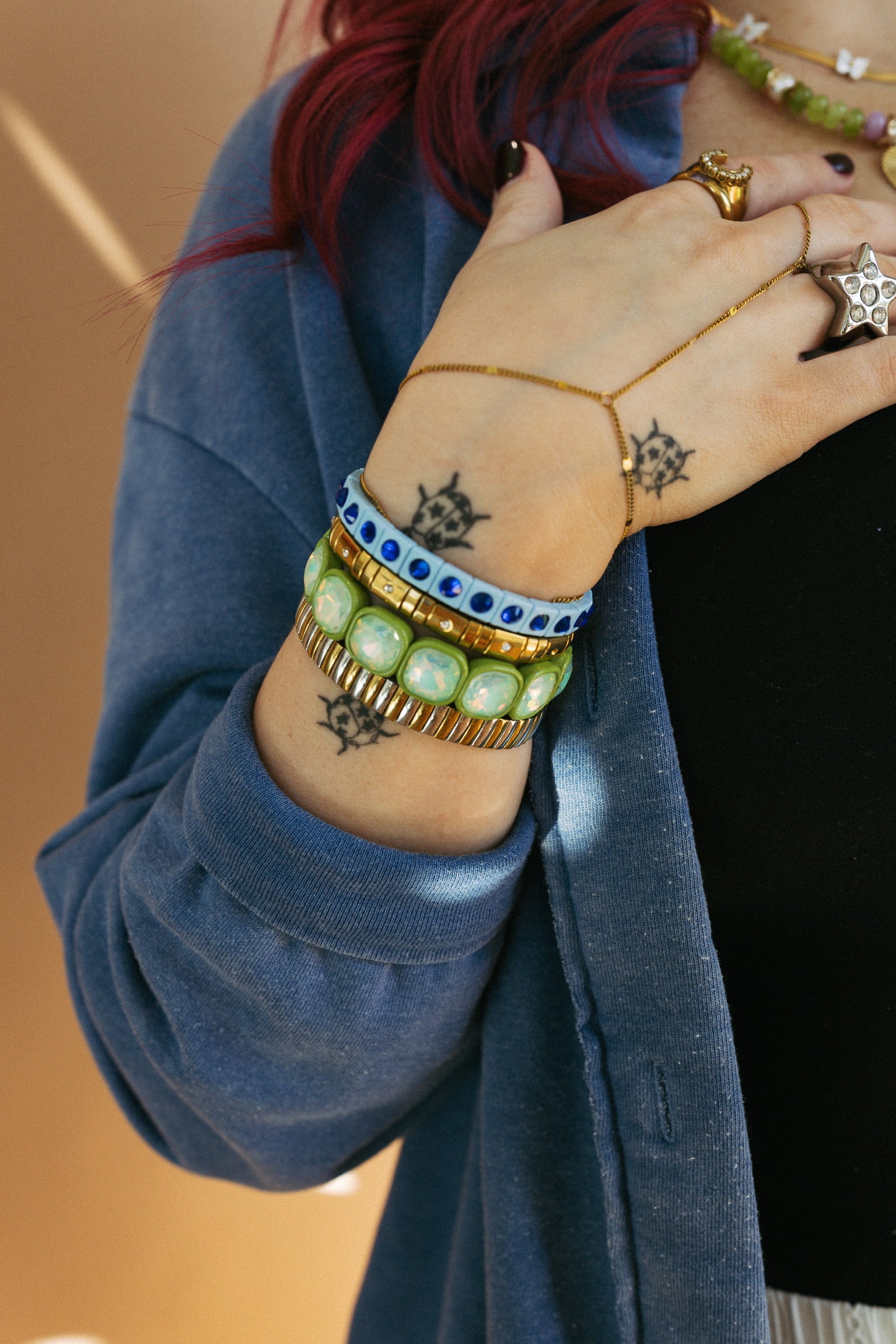 Sylvie Gemstone Bracelet || Choose Color