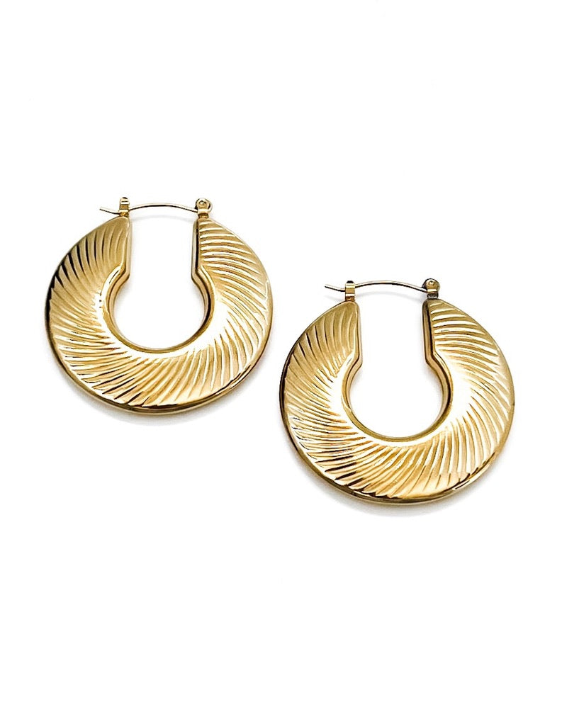 Essie Textured Hoop Earrings