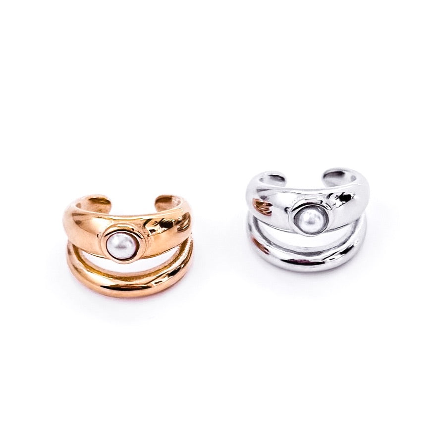 Edie Pearl Double Ear Cuff