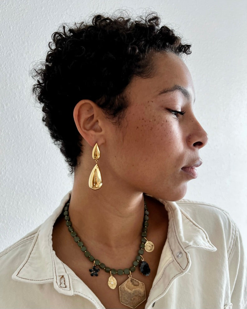 Eros Teardrop Earring || Choose Color