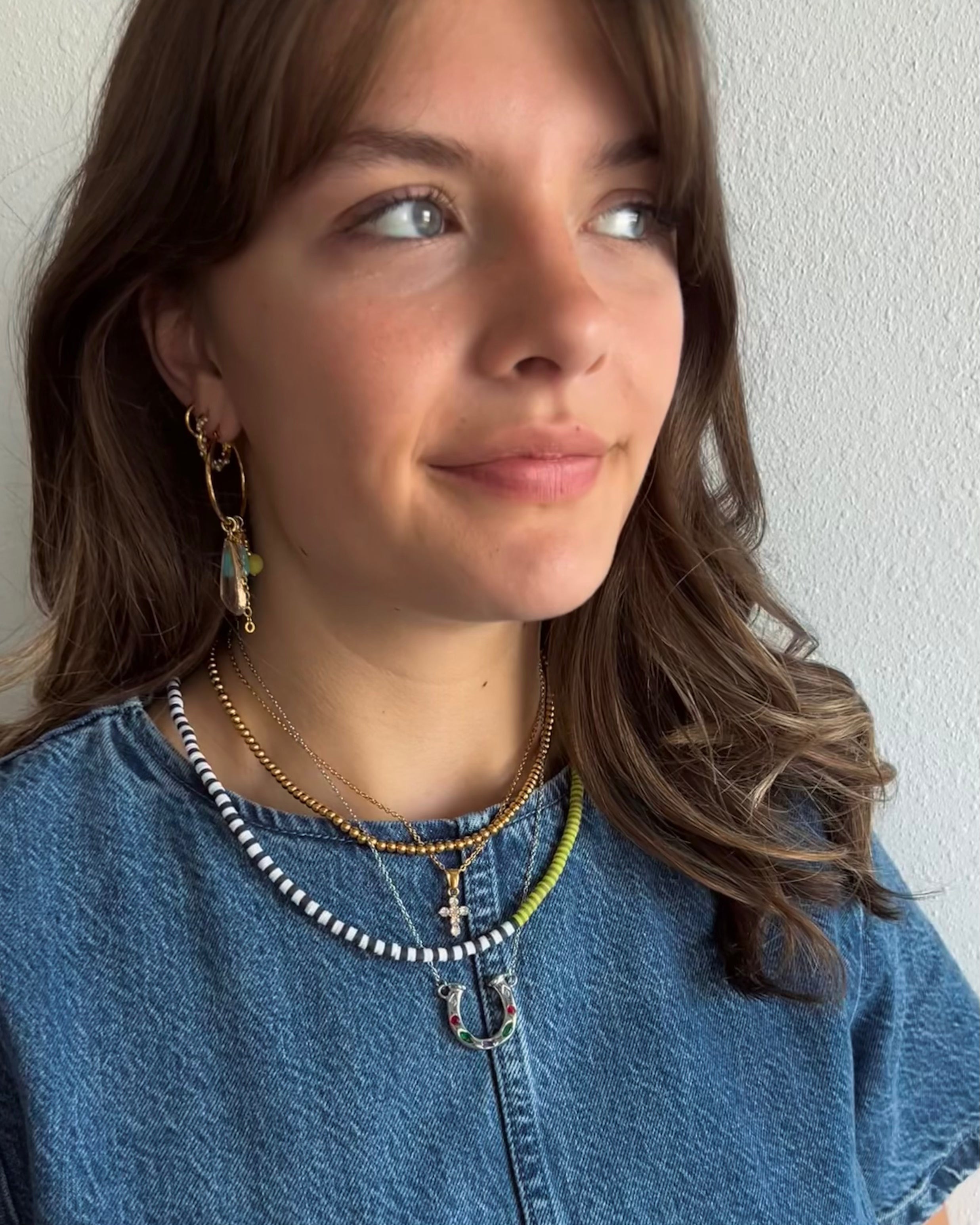 Poppy Colorful Layering Necklace || Choose Color