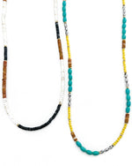 Arlet Long Beaded Layering Necklace || Choose Color