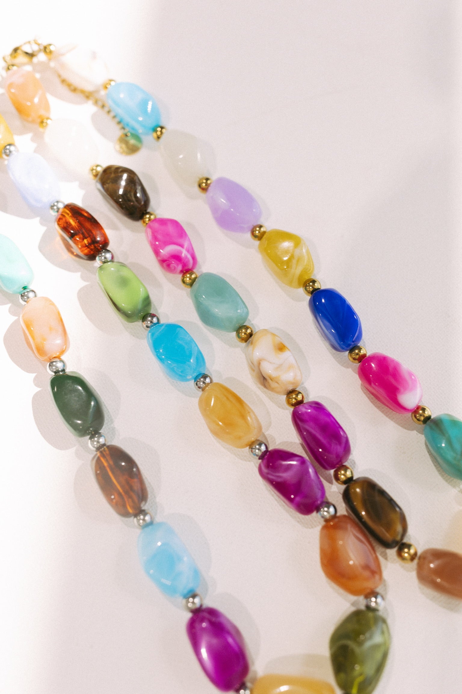 Color Lover Stone Necklace || Choose Color