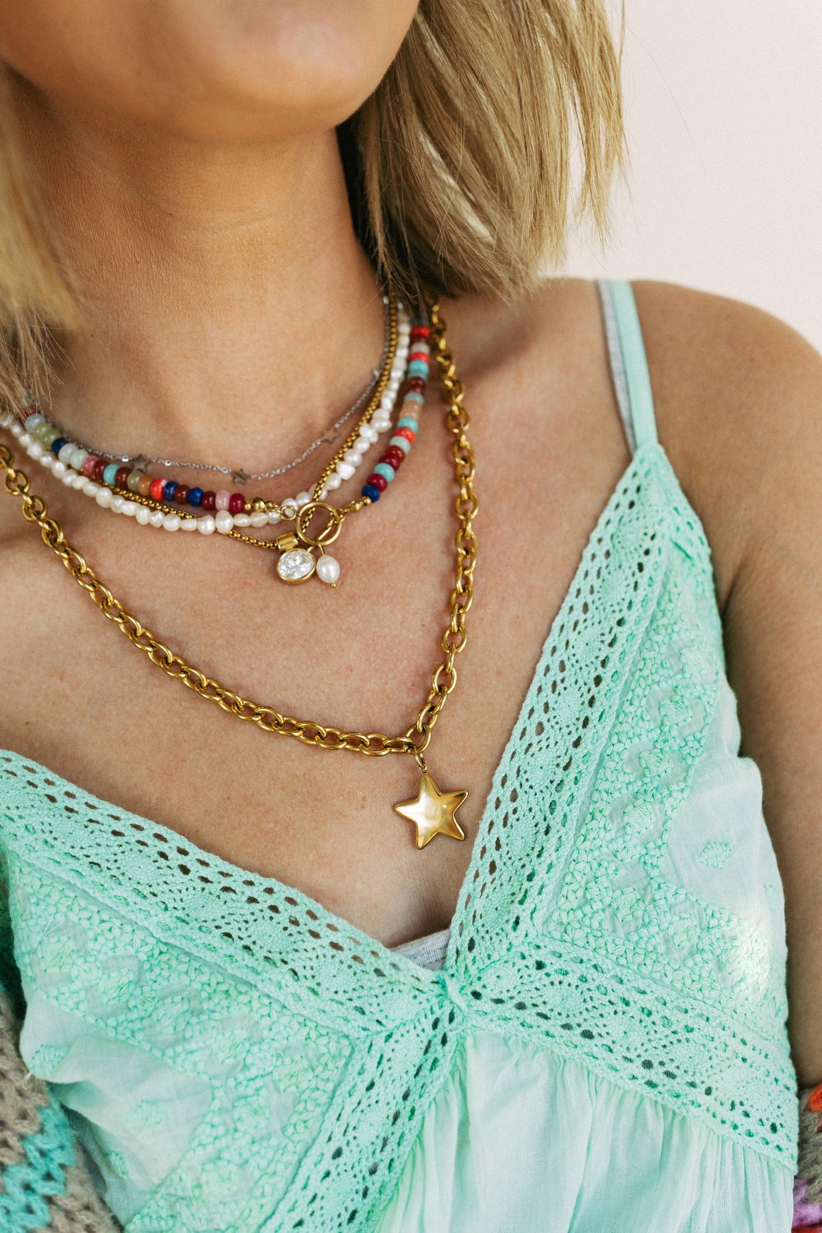 Pearl Pop Beaded Necklace
