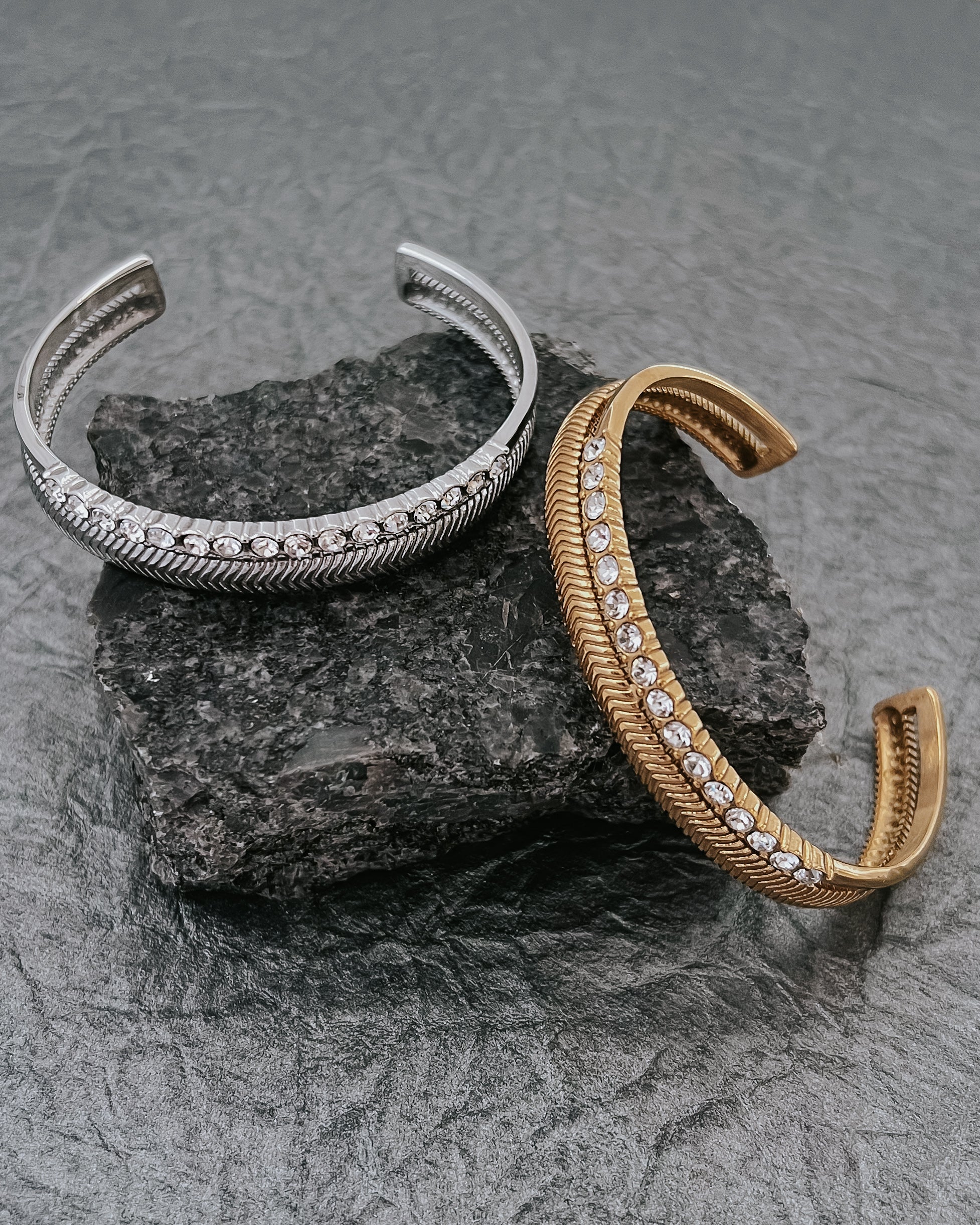 Brewer Crystal Cuff Bracelet || Choose Color