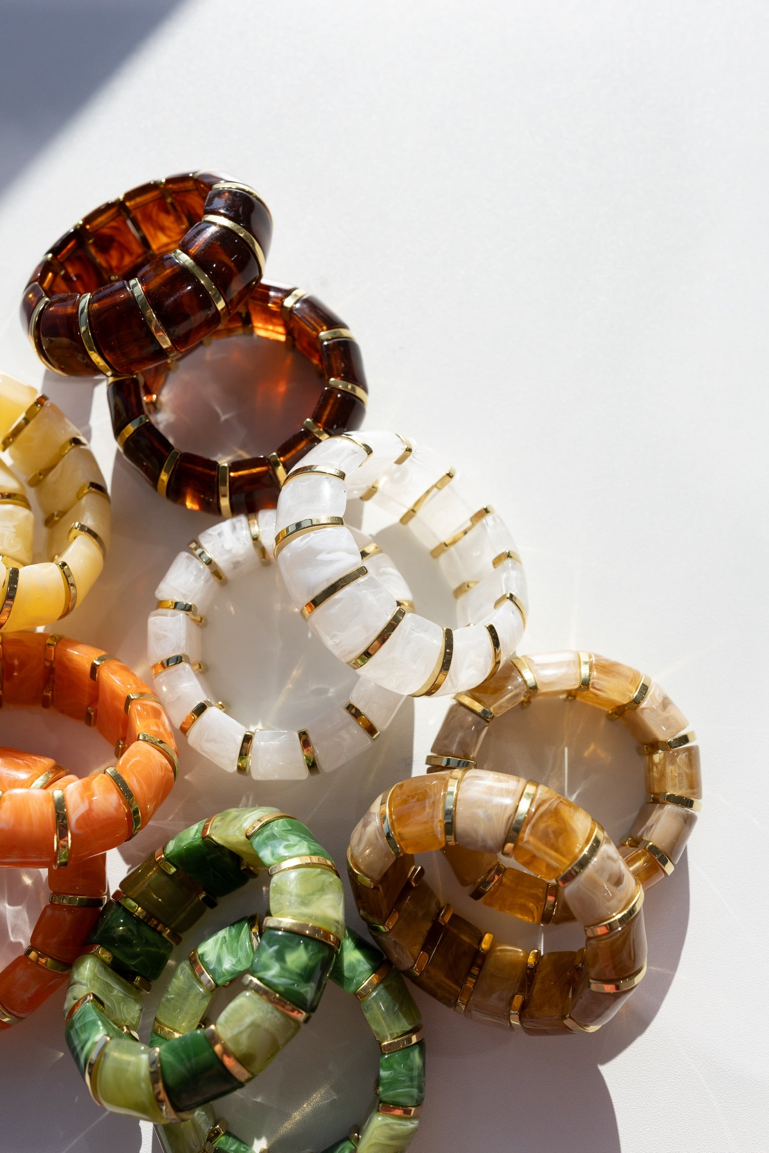 Bibi Stretch Bracelet - White