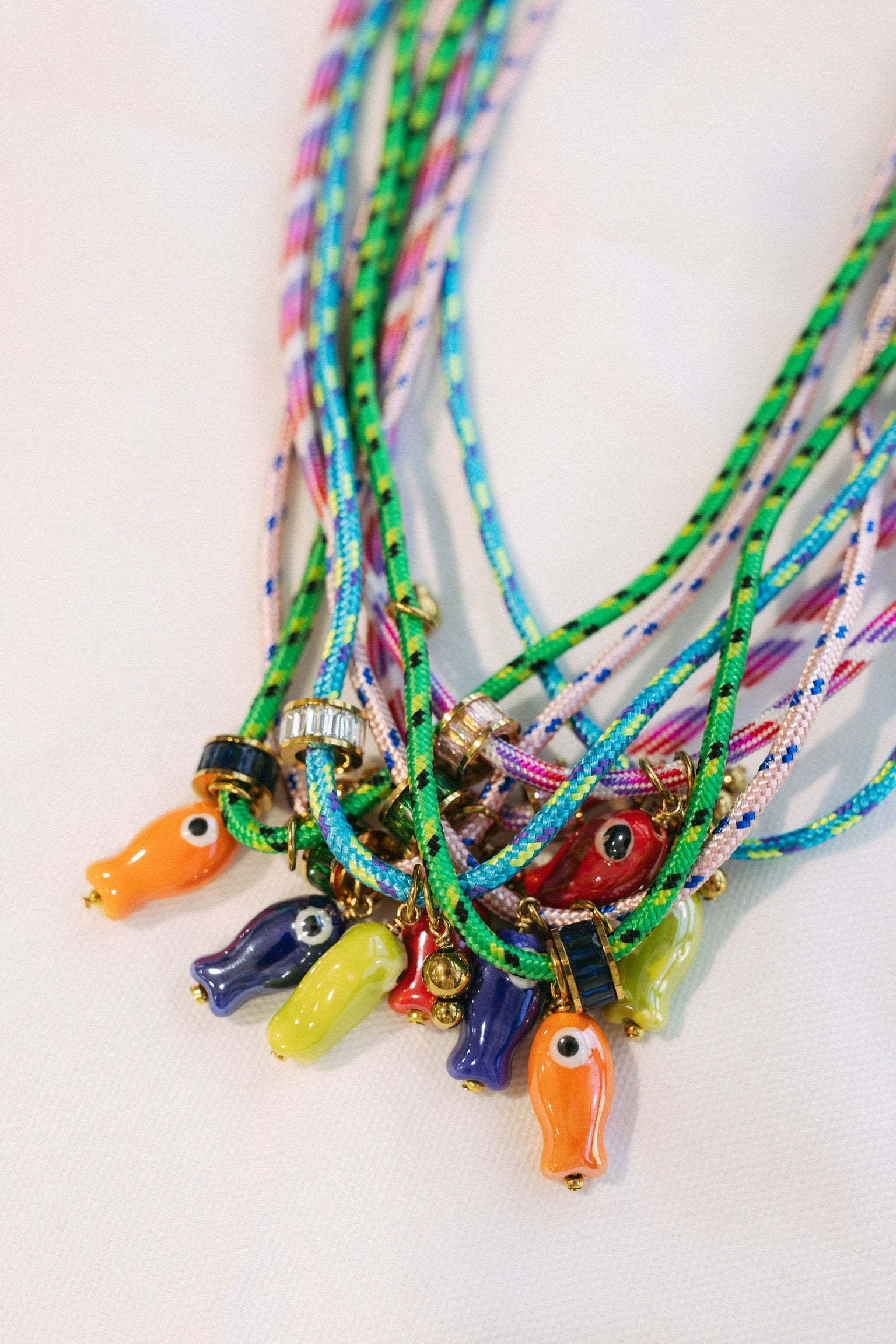 Under The Sea Cord Necklace - Green