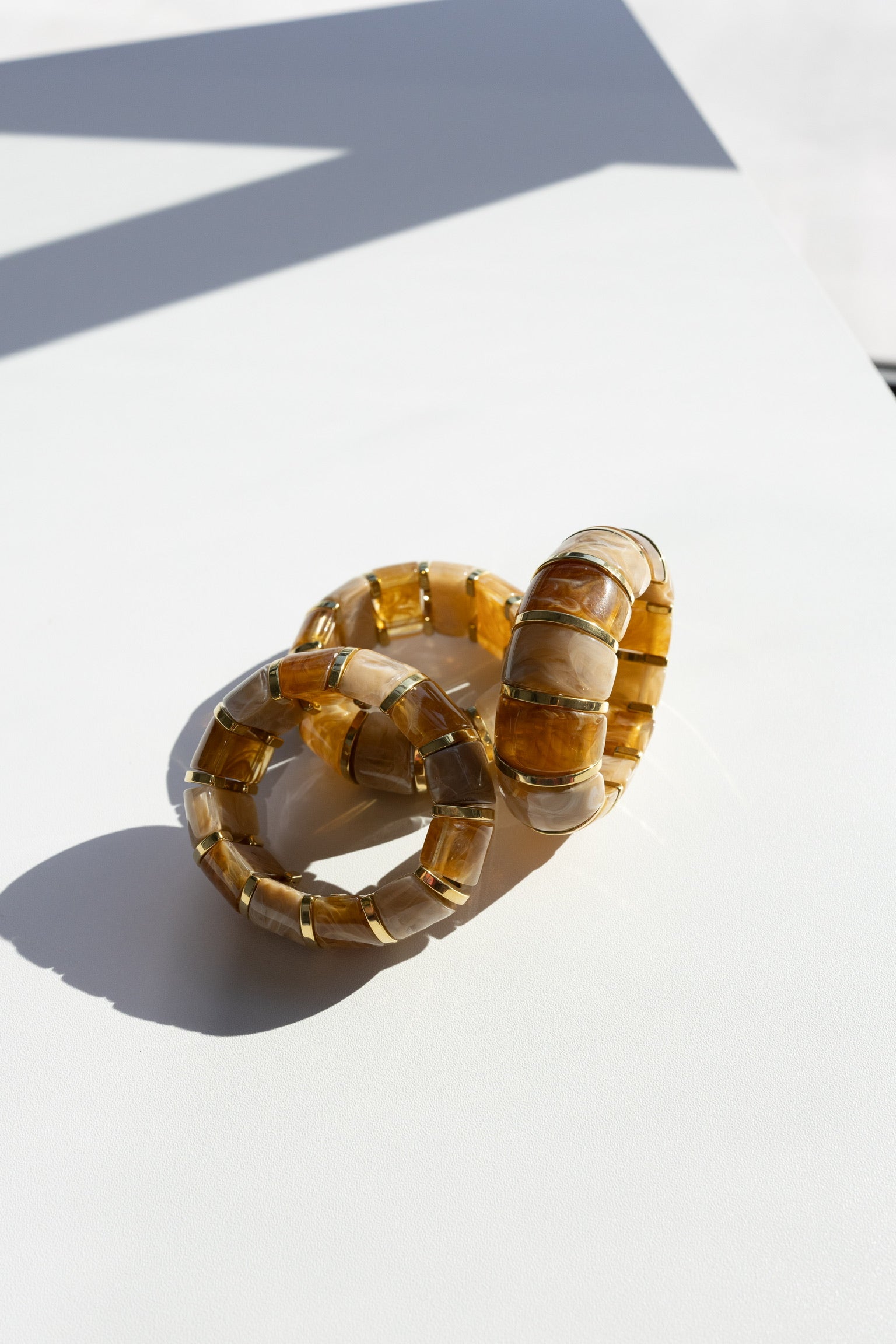 Bibi Stretch Bracelet - Light Brown