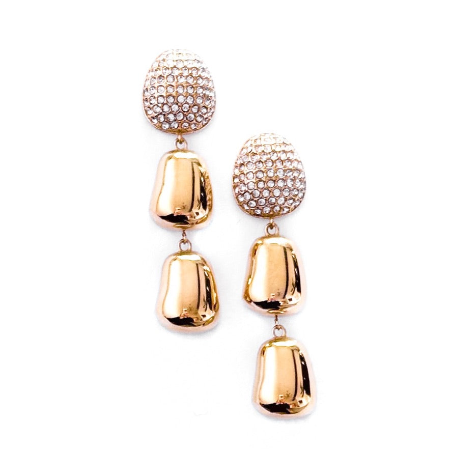 Evalie Crystal Drop Earrings