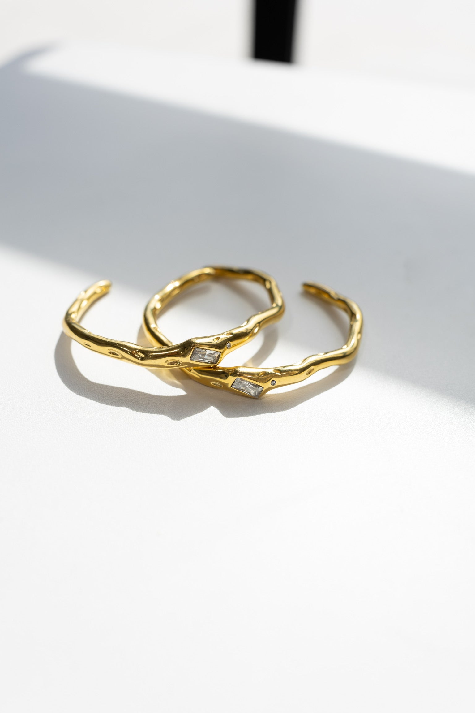 Burke Crystal Cuff Bracelet || Choose Color