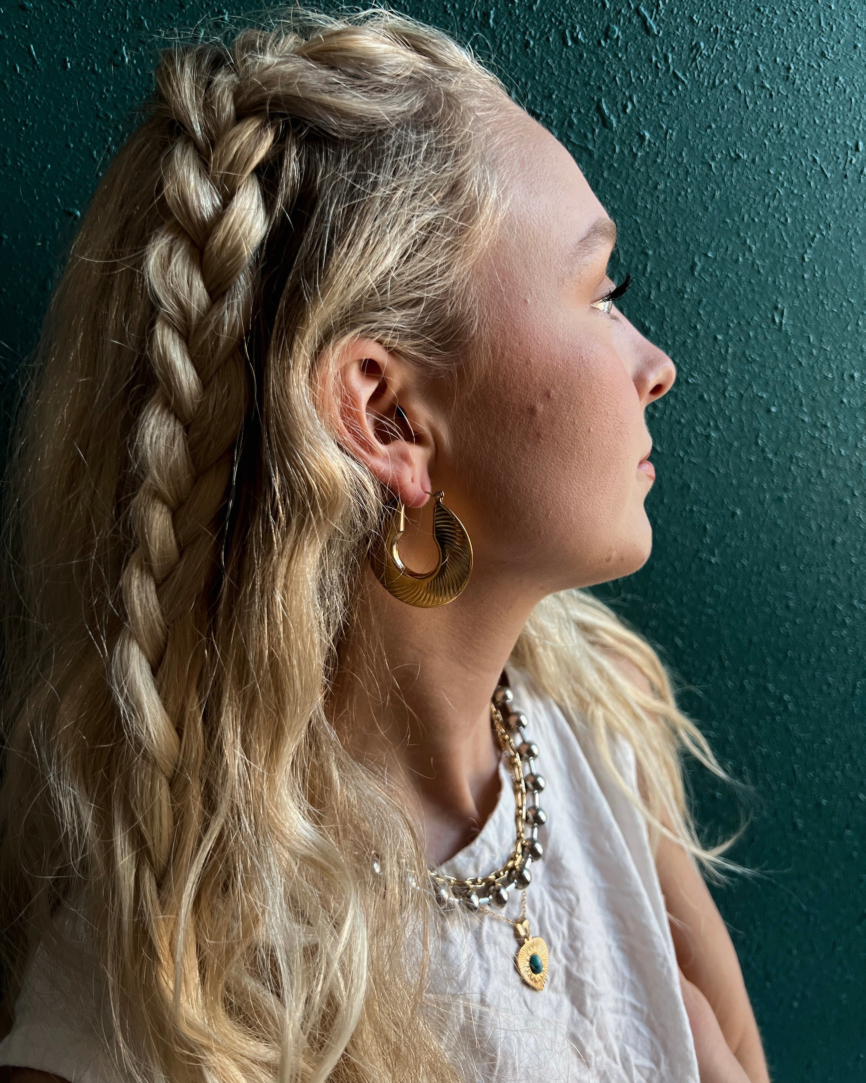 Essie Textured Hoop Earrings