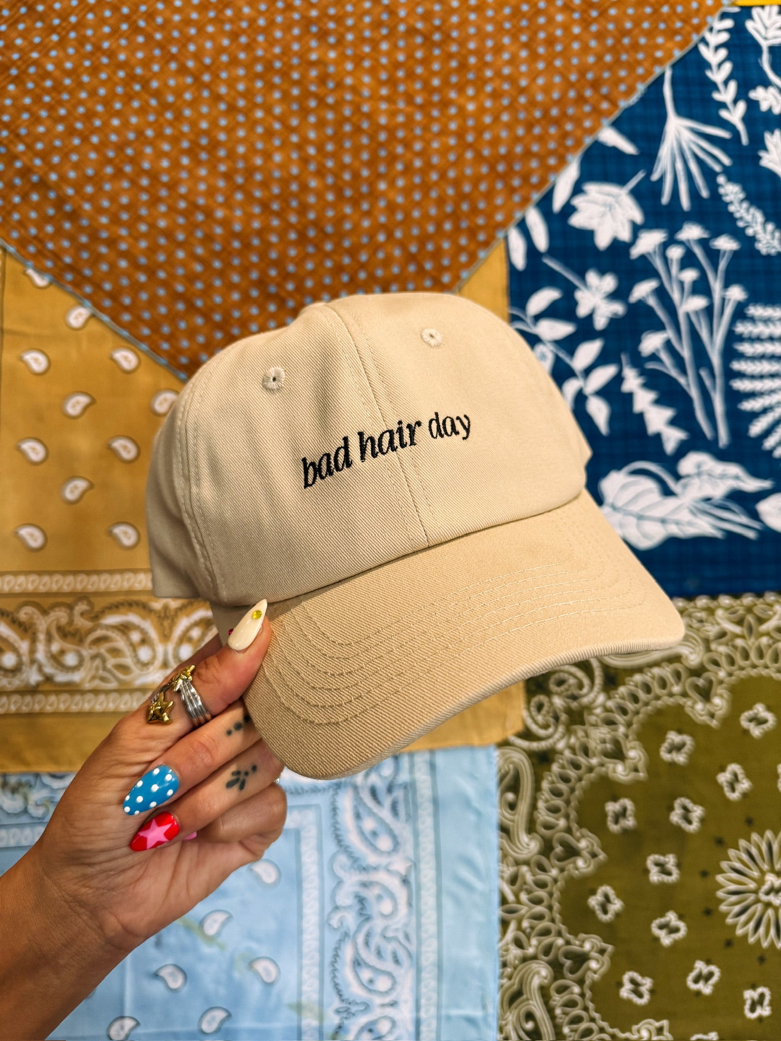 BELJOY OG | Bad Hair Day Dad Cap - Cream