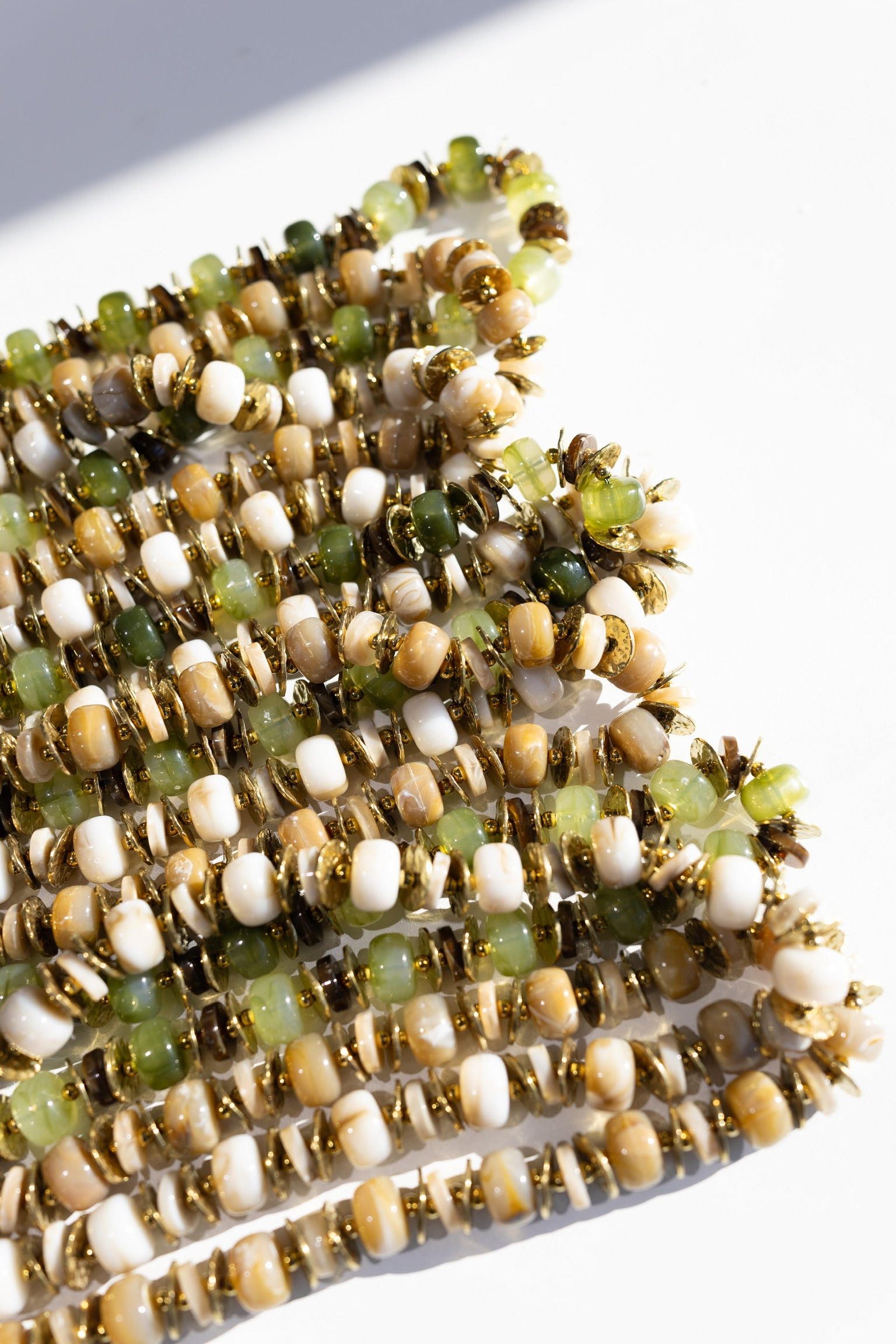 Ozark Chunky Beaded Necklace - Brown