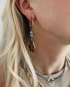 Carissa Beaded Charm Hoop Earrings