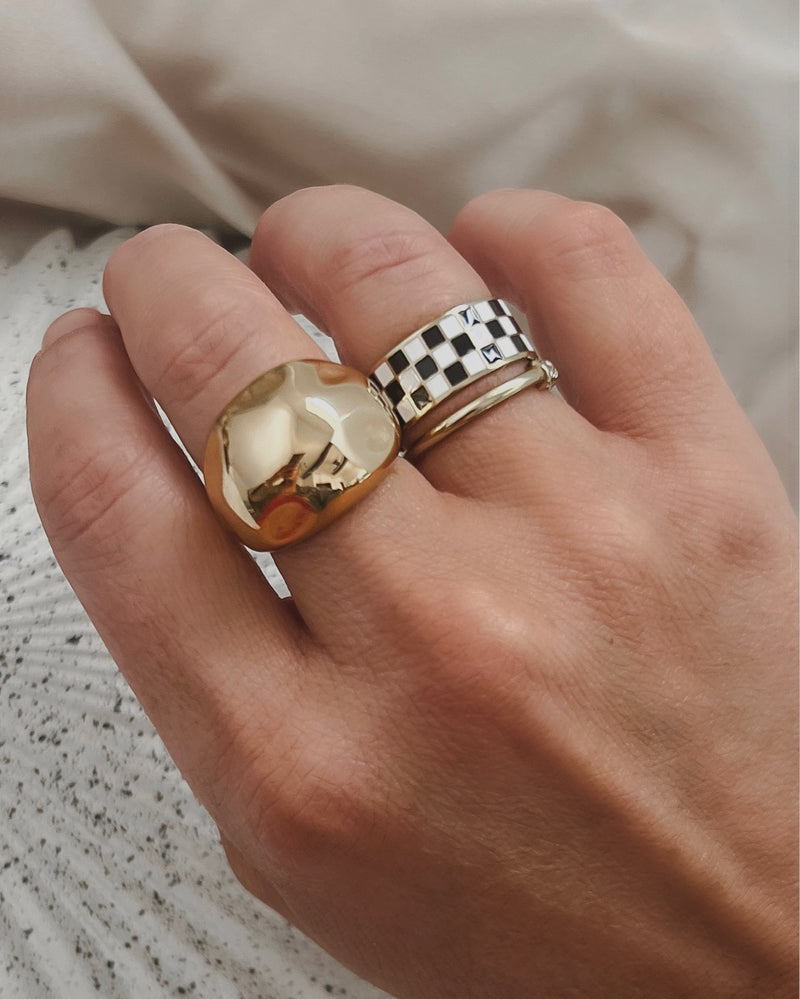 Remington Bold Statement Ring Gold and Silver