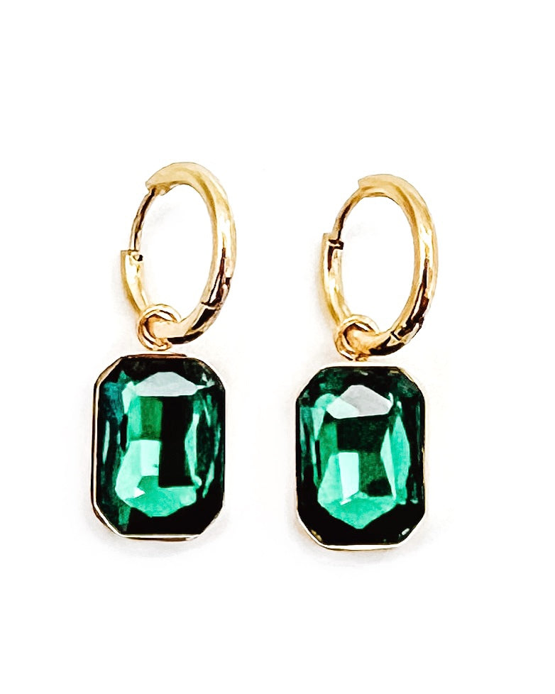 Elio Jewel Hoop Earrings || Choose Color