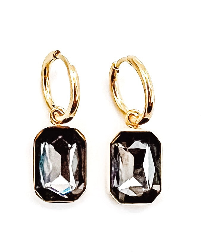 Elio Jewel Hoop Earrings || Choose Color