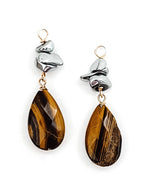 Carissa Beaded Charm Hoop Earrings