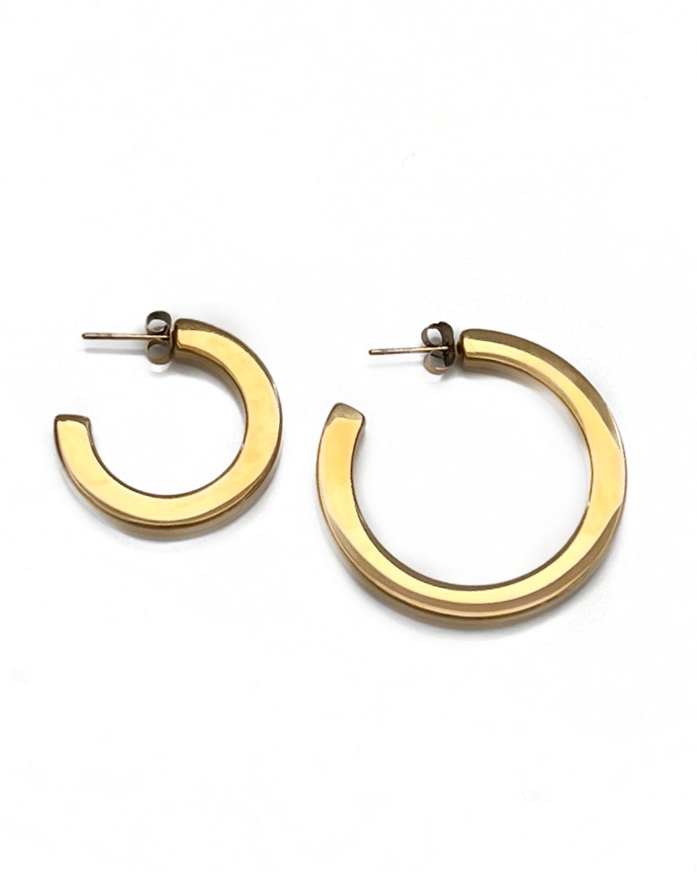 Eilish Everyday Gold Hoops || Choose Size