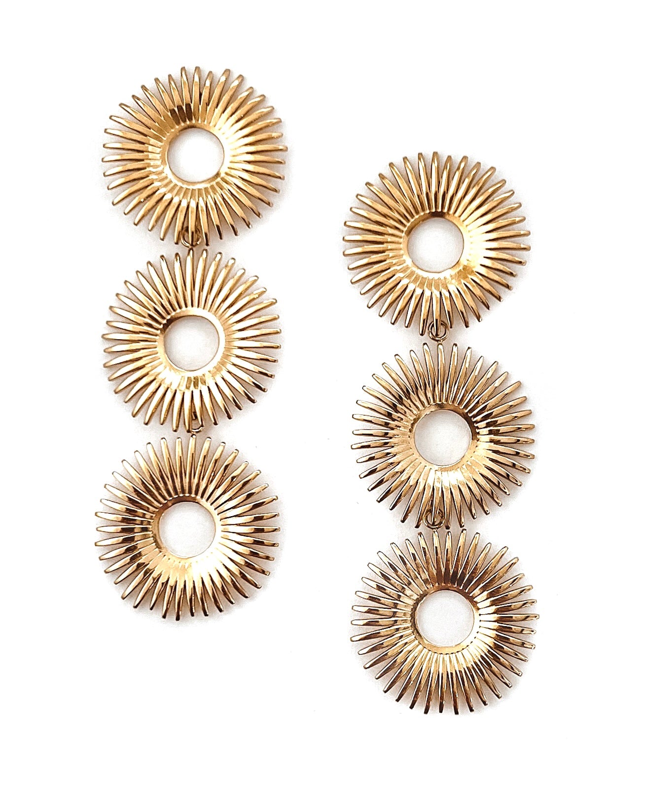Ellena Vintage Gold Earrings