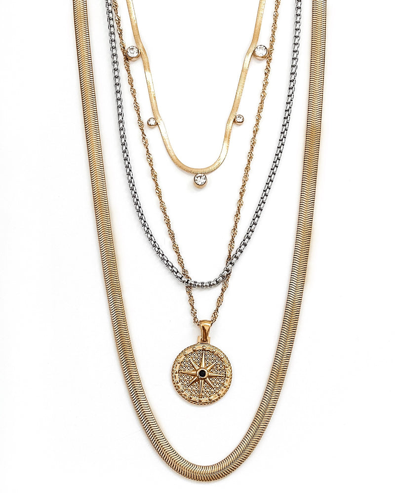 North Star Layered Necklace Set
