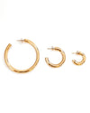Ethel Gold Hoop Earrings || Choose Size