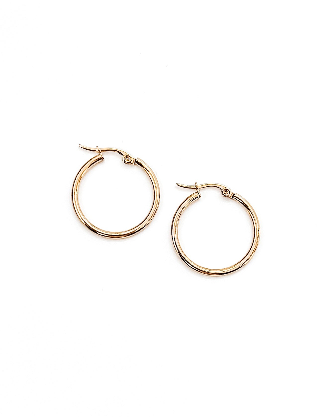 Eileen Gold Hoop Earrings || Choose Size