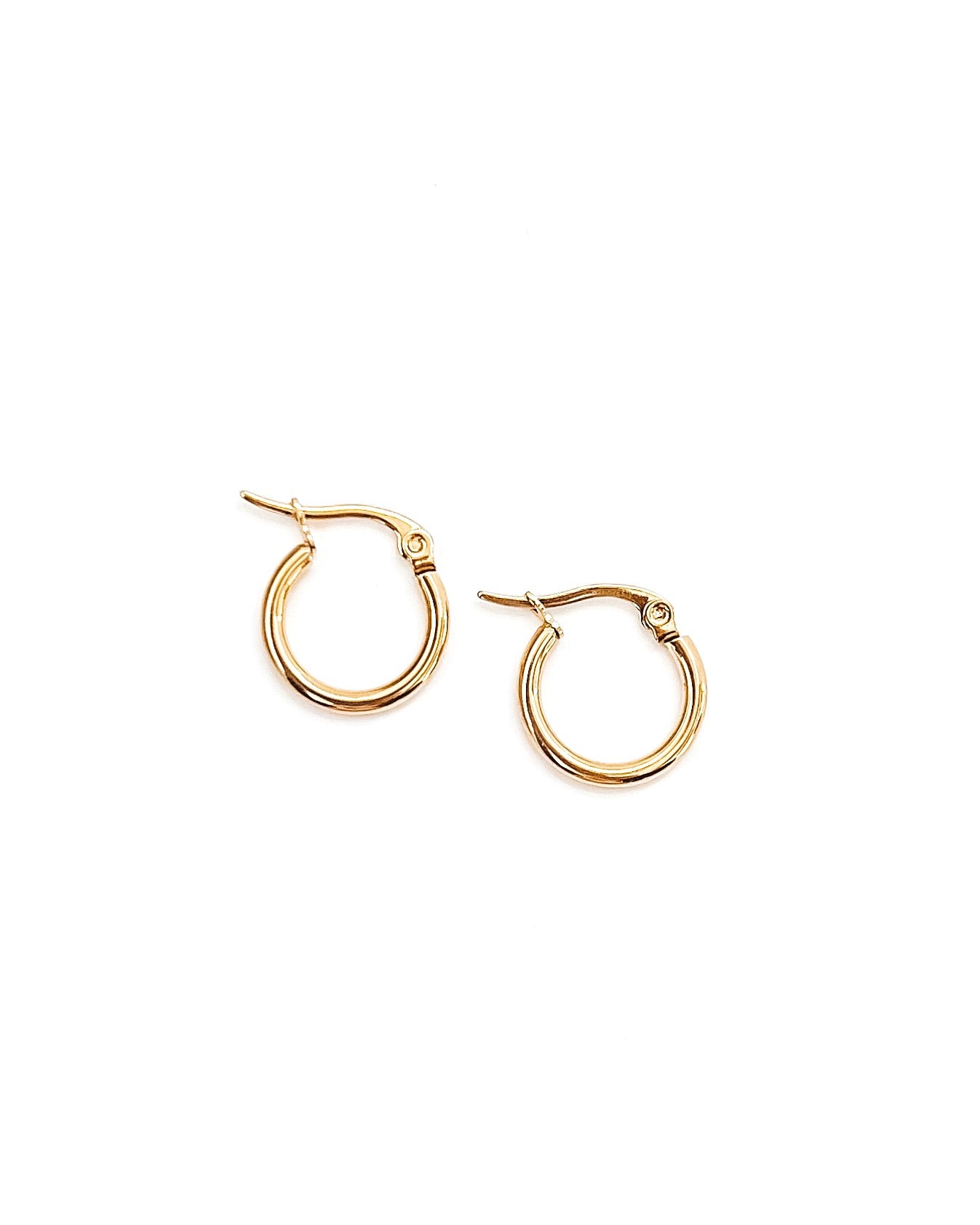 Eileen Gold Hoop Earrings || Choose Size