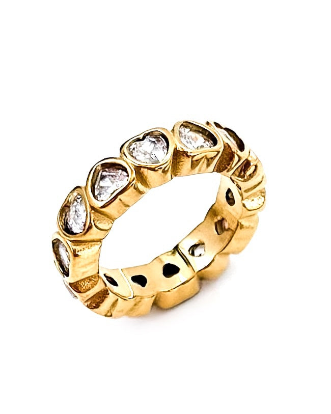 Rynlee Crystal Heart Ring