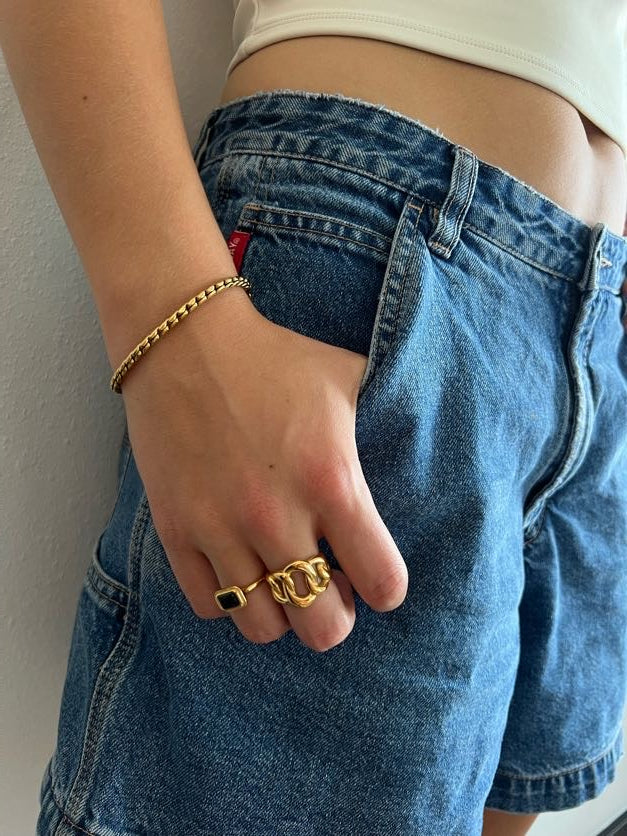 Bindi Gold Rope Chain Bracelet