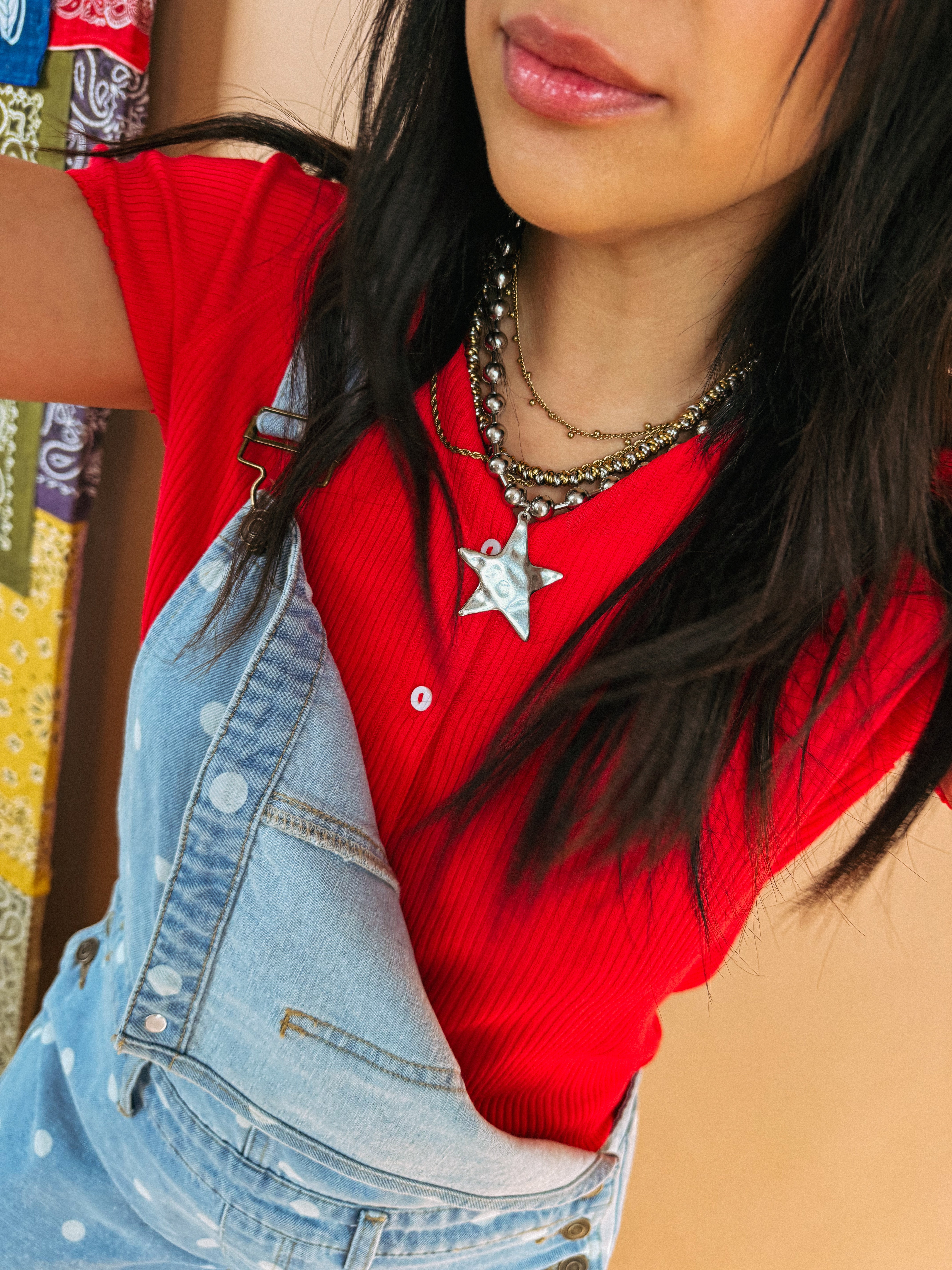 Barb & Star Necklace || Silver Star